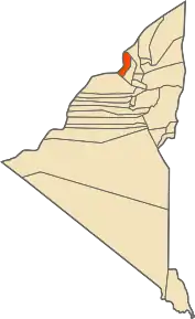 Localizarea comunei în cadrul provinciei