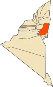 Localizarea comunei în cadrul provinciei