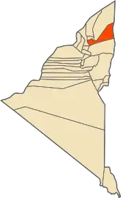 Localizarea comunei în cadrul provinciei