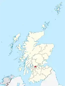 Poziția regiunii East Dunbartonshire