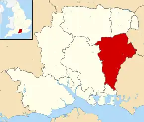 Poziția localității East Hampshire