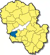 Poziția  Eching pe harta districtului Landshut