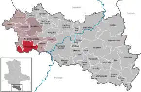 Poziția localității Eckartsberga