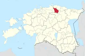 Harta comunei Kadrina în cadrul Estoniei