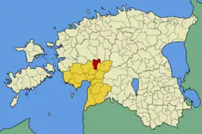 Harta comunei Kaisma în cadrul Estoniei
