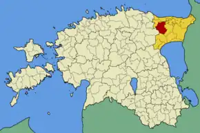 Harta comunei Maidla în cadrul Estoniei