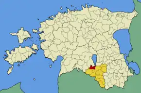 Poziția localității Põdrala