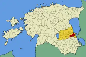 Poziția localității Võnnu