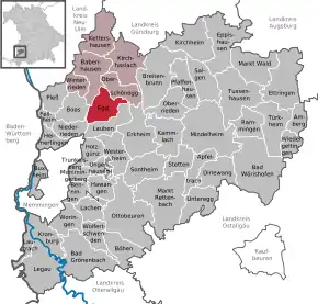 Poziția localității Egg a.d.Günz