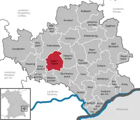 Poziția localității Eggenfelden