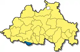 Poziția  Egweil pe harta districtului Eichstätt