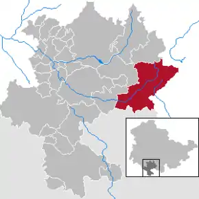 Poziția localității Eisfeld