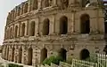 El Djem - Amfiteatrul roman (exteriorul)