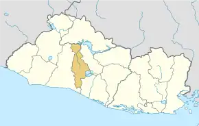 Harta departamentului San Salvador în cadrul  statului El Salvador