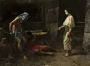 Iosif interpretând visul paharnicului (1888)