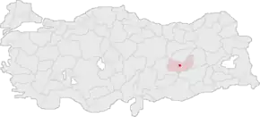 Poziția localității Elazığ