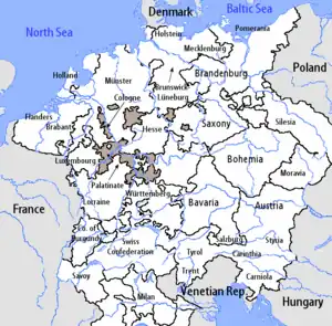 După 1512 electoratul face parte din Cercul Electoral Renan indicat în maro.