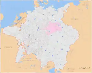 Electoratul Saxon în interiorul Sfântului Imperiu Romandupă Pacea de la Westphalia,