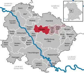 Poziția localității Ellingen