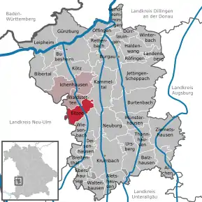 Poziția localității Ellzee