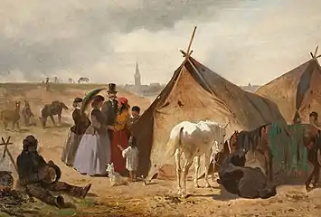 Sălaș de țigani la Düsseldorf, nedatat