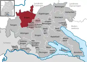 Poziția localității Engen