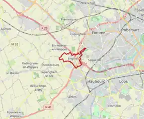 Poziția localității Englos