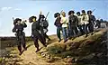 Ritorno dei bersaglieri italiani da una ricognizione, 1861