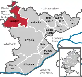 Poziția localității Eppstein
