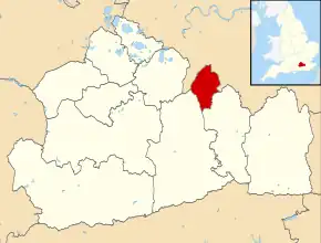 Poziția localității Epsom and Ewell