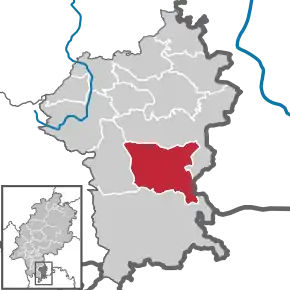 Poziția localității Erbach