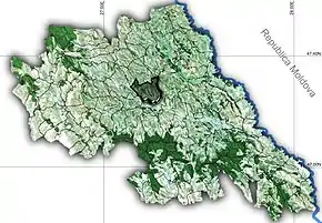 Amplasarea în cadrul județului