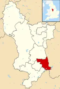 Poziția localității Erewash