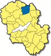 Poziția markt Ergoldsbach pe harta districtului Landshut