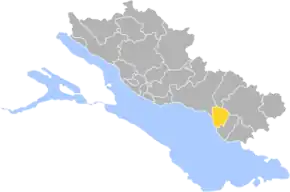 Poziția  Eriskirch pe harta districtului Bodenseekreis