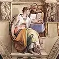 Michelangelo: Sibila din Eritreea (Sibila Eritreeană) (Vatican, Capela Sixtină)