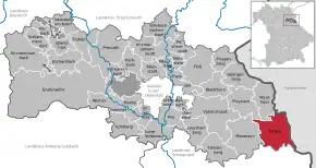 Poziția localității Eslarn