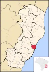 Poziția localității Serra