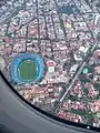 Estadio Azul from the air