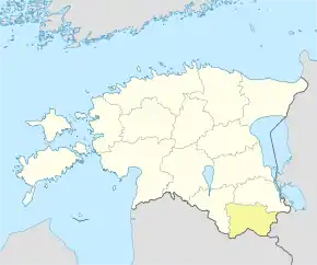 Harta regiunii Lääne în cadrul Estoniei