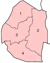 Districtele Eswatini