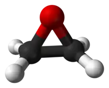 O moleculă de oxid de etilenă
&nbsp;&nbsp;&nbsp;&nbsp;&nbsp;Oxigen
&nbsp;&nbsp;&nbsp;&nbsp;&nbsp;Carbon
&nbsp;&nbsp;&nbsp;&nbsp;&nbsp;Hidrogen