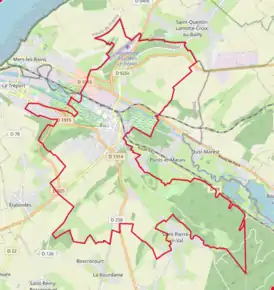 Poziția localității Eu