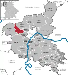 Poziția localității Euerbach