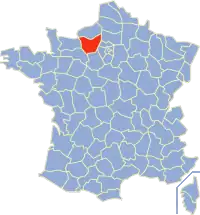 Poziția regiunii Eure