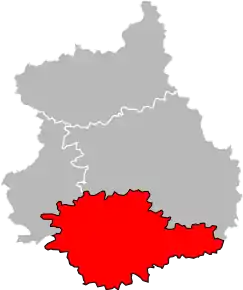 Arondismentul Châteaudun în cadrul departamentului Eure-et-Loir