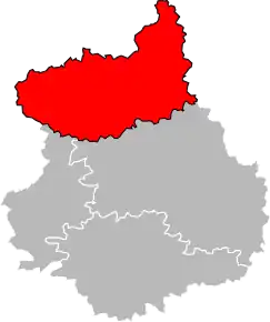 Arondismentul Dreux în cadrul departamentului Eure et Loir