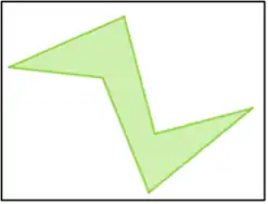 Exemplul 3: Pentru acest 6-gon, un singur paznic nu este suficient pentru a acoperi întreaga galerie. De fapt, două gărzi sunt întotdeauna suficiente pentru a acoperi un 6-gon.