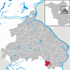 Poziția localității Falkenhagen (Mark)