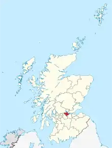 Poziția regiunii Falkirk